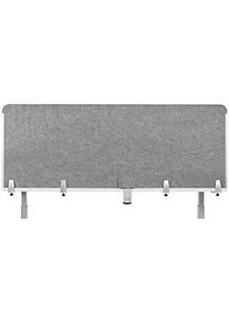 bakkerelkhuizen Schreibtisch-Akustik-Trennwand BE Safety Screen Rückwand, ohne Acrylfenster, Dicke 10 mm, B 120 x H 60 mm, hellgrau