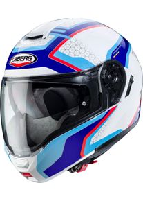 CABERG Levo Sonar, opklapbare helm , kleur: Wit/Blauw/Lichtbau/Rood , maat: L