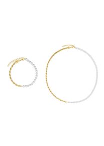 Heideman Parure de bijoux 'Daven' Homme or, blanc taille One Size