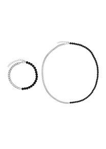 Heideman Parure de bijoux 'Jeremy' Homme noir, argent taille One Size