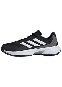 adidas Performance &Scaron;portov&aacute; obuv 'CourtJam Control 3' Muži tmavosiv&aacute; / čierna / biela 44,5-45