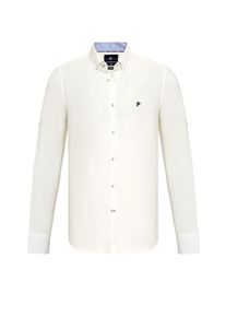 DENIM CULTURE Heren Zakelijk overhemd 'JONES' ecru 37-38
