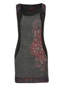KOROSHI Dames Jurk rood / zwart / wit 40