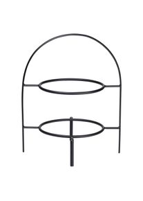 Asa etagere 2-laags 28 cm zwart