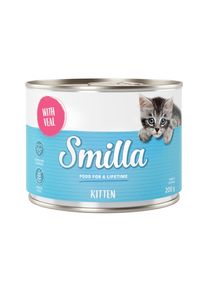 24x200g Kitten met Kalf & Kip Smilla Kattenvoer Nat