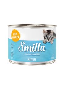 24x200g Kitten met Kip Smilla Kattenvoer Nat