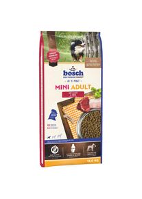 4x15kg Mini Adult Lam & Rijst Bosch High Premium concept Hondenvoer