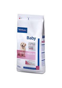 12kg Veterinary HPM Dog Baby Large & Medium pour chiot Virbac - Croquettes pour Chien