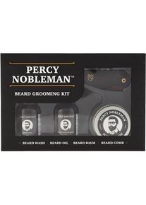 Percy Nobleman’s Percy Nobleman Pflege Bartpflege Travel Beard Grooming Kit Beard Wash 30 ml + Beard Conditioning Oil 30 ml + Moustache Wax 20 ml + Beard Comb