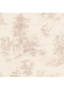 Bricoflor - Papier peint 304291 Papier Peint Romantique - Beige, Rose