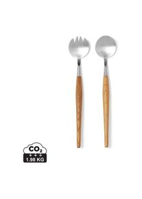 Objet publicitaire : VINGA Couverts de service Retro | marron | Personnalisable avec votre logo