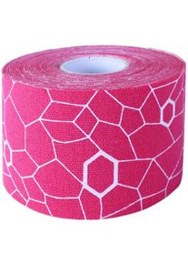TheraBand Kinesiology Tape Rolle, 5 m x 5 cm, pink/weiß