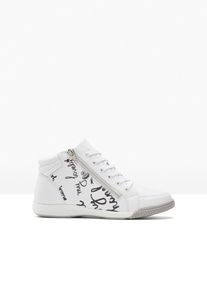 bonprix Mujer Sneakers altos blanco 39