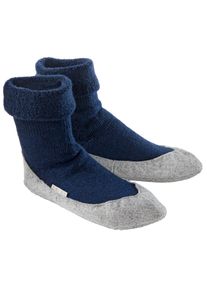 Falke dames- of herenslof, dames - 37/38 - navy/grijs, in Schurwolle