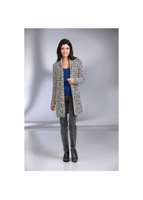 Cardigan long multicolore tricoté main Kero Design, 40 - Multicolore, Schurwolle
