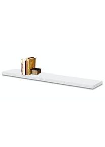 INALSA Estante de pared de fijación invisible color blanco 120cm (120x23,5x3,8)