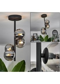 hofstein Chehalis Plafondlamp - Glas Rookkleurig, 4-lichts