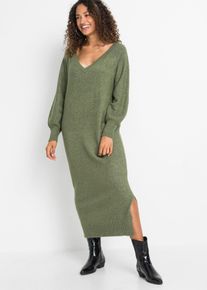 bonprix Femei Rochie tricotată oversize verde 48/50
