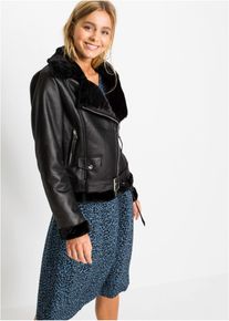 Biker-takki, musta, 46, bonprix