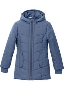 bonprix Parka zimowa dziewczęca niebieski 176/182
