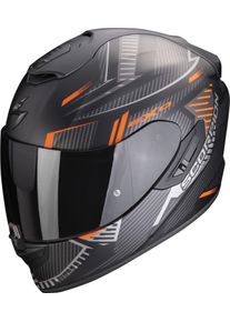 Scorpion EXO-1400 Evo Air Shell, integraalhelm , kleur: Mat Zwart/Oranje , maat: M