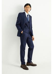 C&Amp;A Baukasten-Anzug mit Krawatte-Regular Fit-4 teilig, Blau, Taille: 28