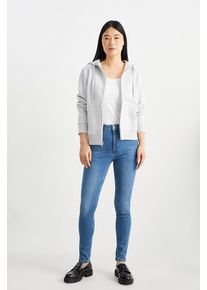 C&A Skinny jeans-high waist, Bleu, Taille: 38
