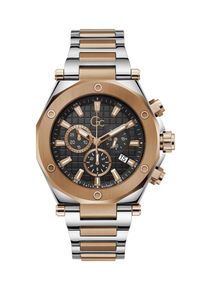 Gc Heren Analoog horloge bruin / zilver One Size