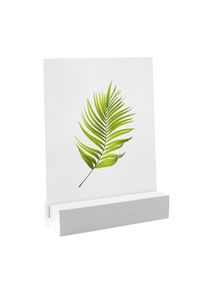 Porte-carte bois 100 mm | blanc | insertion droite | peint