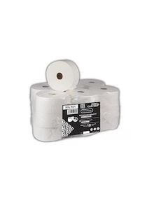 Rolo de papel higiênico tamanho padrão em pasta virgem pura de qualidade laminada com 2 camadas coladas. 18 unid. Modelo: HIL901