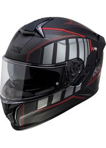 iXS 422 FG 2.1, full face helmet , color: Matt Black/Grey/Red , size: XL