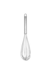 METRO Professional Batidor de mano, acero inoxidable, 39 cm, 8 varillas, con orificio para colgar, plata
