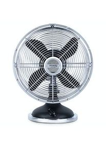 H.Koenig Ventilador preto JOE50. Design silencioso. Pé antiderrapante