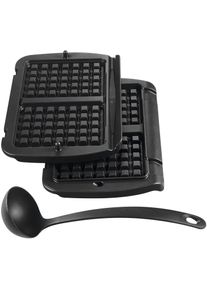 Tefal Waffelplatten »xa7238 Für Den Optigrill«, Aluminium-Kunststoff, (Set, 2 St.), Aluminiumdruckguss, Antihaftbeschichtet, Spülmaschinengeeignet...