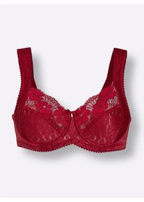 Miss Mary Of Sweden Dames Steunbeha met beugel in rood ,maat 100B, Witt, 79% Polyamide, 13% Elastan, 8% Polyester