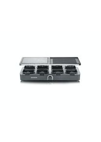 Severin RG 2376 - Raclette-Grill con piedra y placa de grill 1300 W Negro