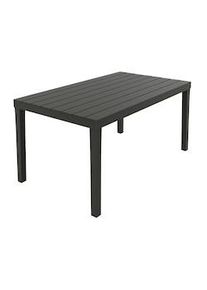 Mesa de resina Lamas Antracite Sumatra 138x78x72 (H) cm.