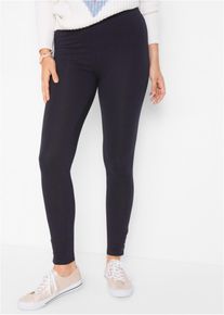 bonprix Legginsy z guzikami zatrzaskowymi u dołu nogawki, czarny, 40/42