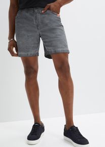 bonprix Pantalones cortos elásticos de aspecto desgastado y corte regular gris 44