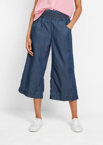 bonprix Mujer, Culotte de lyocell, azul, 38
