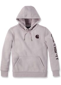 Carhartt Clarksburg Logo, sweat &agrave; capuche femme , couleur: Noir/Blanc , taille: L