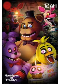 Five Nights At Freddy's Group - Poster Poster multicolor