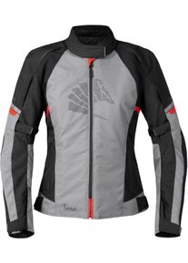 GERMOT Tara, textile jacket waterproof women , color: Grey/Black/Red , size: 48