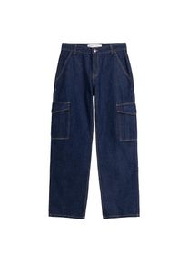 Bershka Dames Cargojeans donkerblauw 24-25