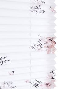 Tenda plissettata a fiori, Bianco, Taglia 130x40 cm, bonprix