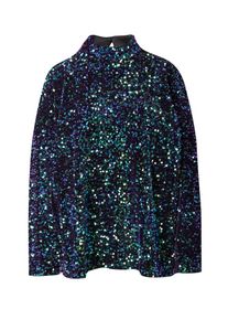 Goosecraft Dames Blouse navy / smaragd / aubergine XS