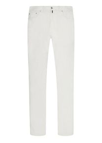 Plus size : Pierre Cardin, 5-pocket jeans with slightly cropped leg, Future Flex in a White