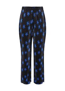 Pieces Dames Broek 'Orine' blauw / geel / zwart 40