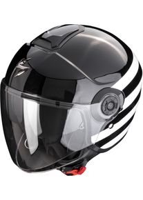 Scorpion EXO-City II Bee, open face helmet , color: Black/White , size: XS