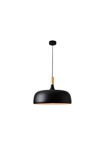 PRIVATEFLOOR Lampe de plafond - Suspension design scandinave - Circus Noir - Metal, Métal, Bois - Noir